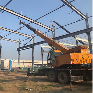 鋼構廠房的鋼梁安裝測量